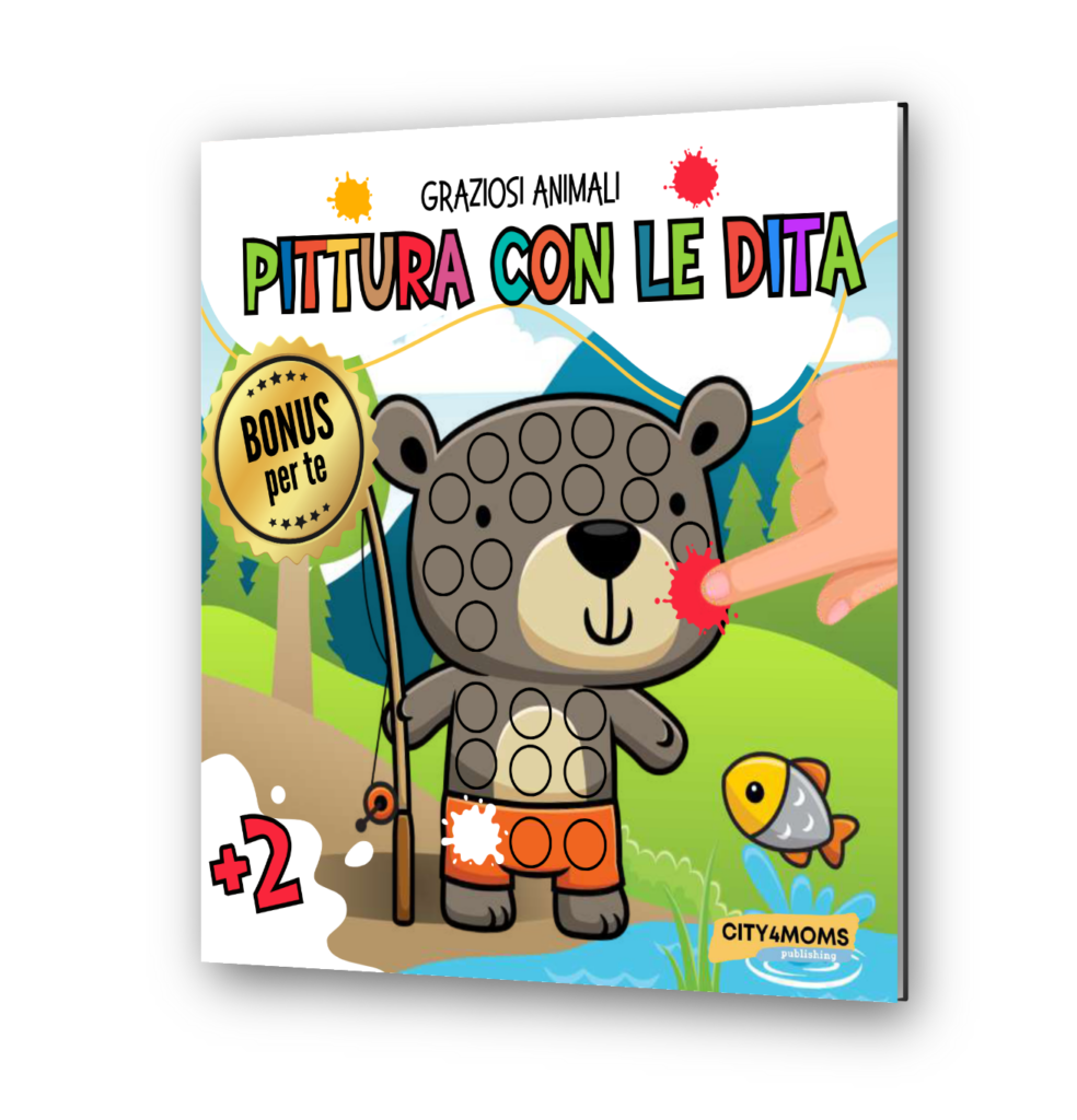 Semplice Libro di Pittura con le Dita per Bambini